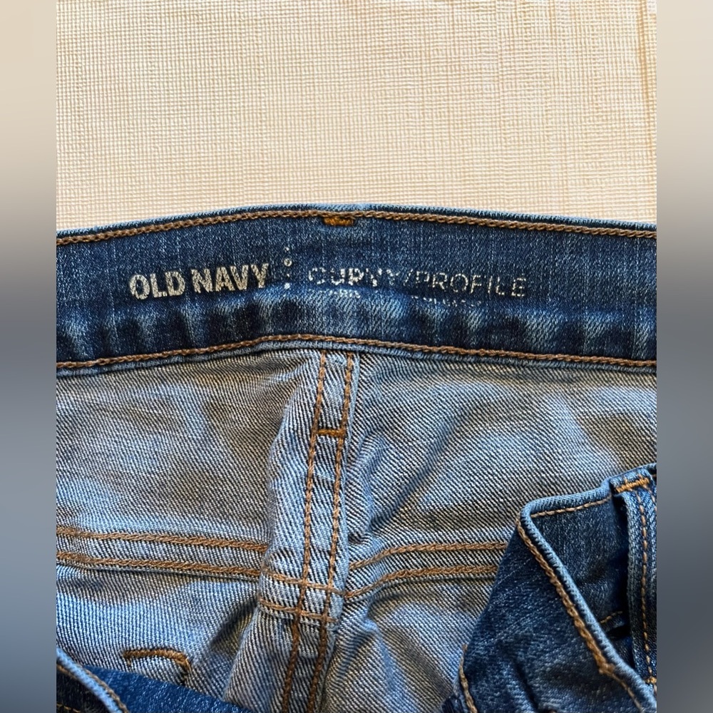 Women’s Old Navy 16W Blue Jeans Khaki Mid Rise Pant Bundle - Picture 3 of 9